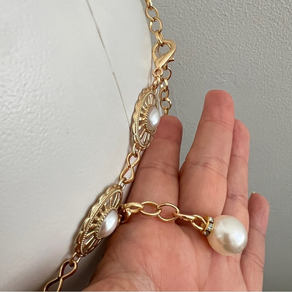 Vintage Style Layered Gold Chain Belt Dress Sweater Belt Womens Accessories - Picture 11 of 13